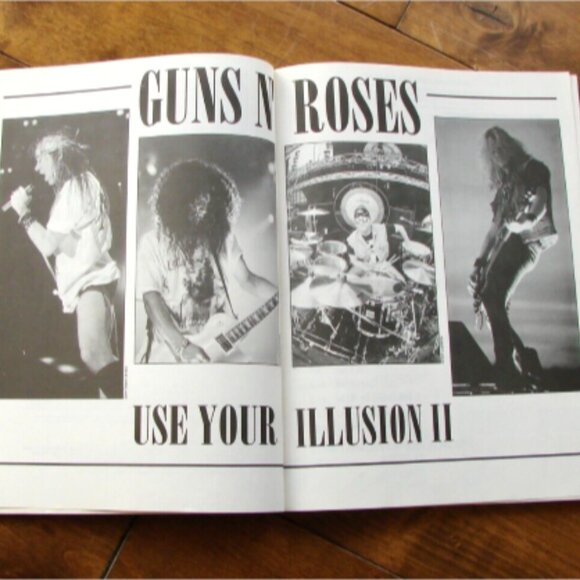 Guns N' Roses Use Your Illusion II Guitar Vocal Music Book Color Fold Out Poster - Picture 3 of 9